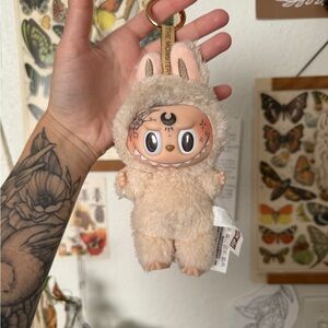 AUTHENTIC tattooed Labubu Exciting Macaron keychain